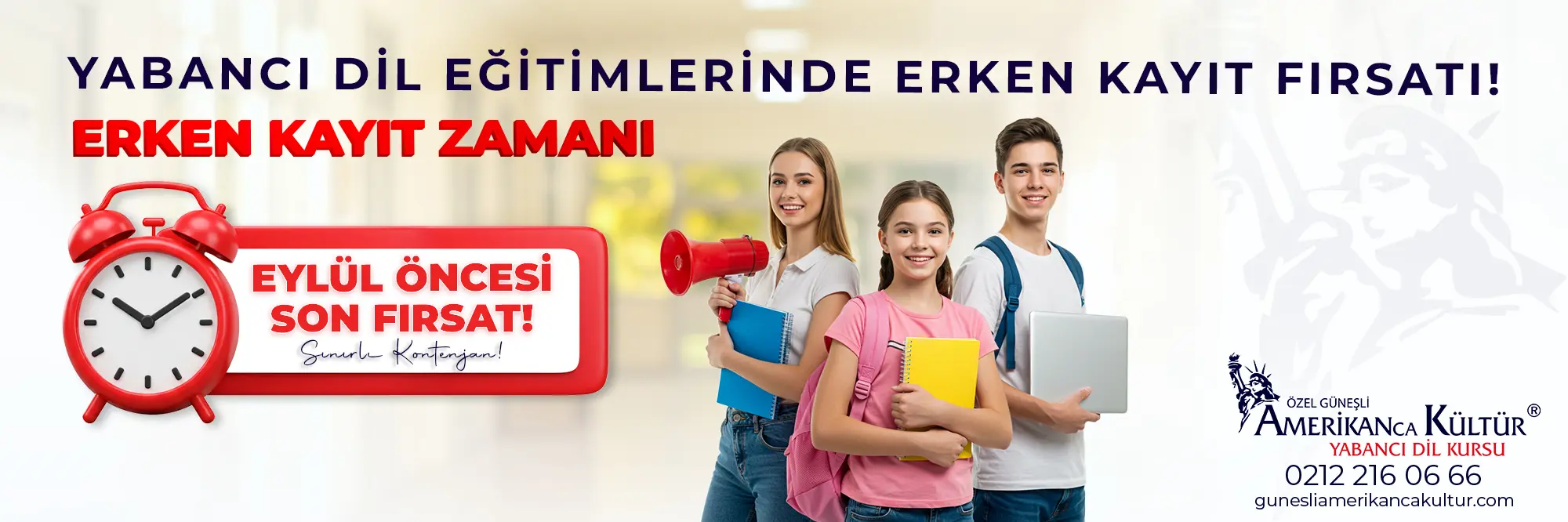 Yabancı Dil Eğitimlerinde Erken Kayıt Fırsatı