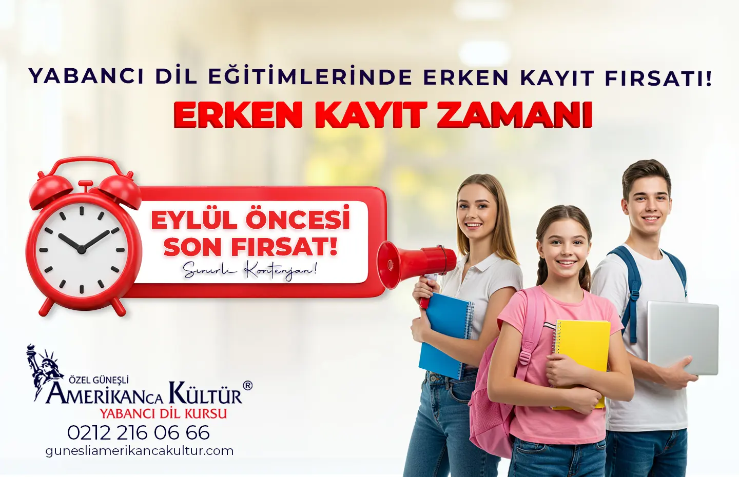 Yabancı Dil Eğitimlerinde Erken Kayıt Fırsatı